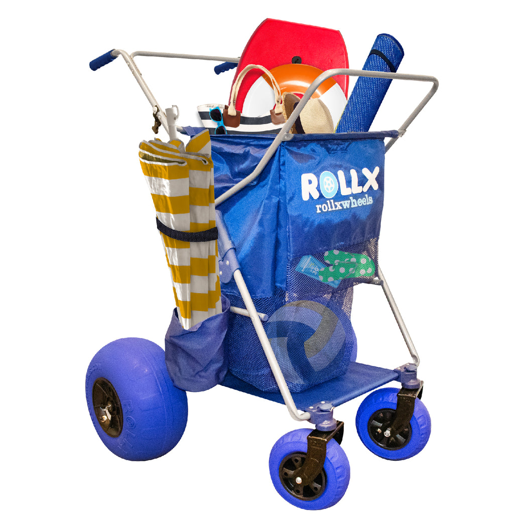 Rollx 4x Balloon Wheel Foldable Storage Wagon Beach Cart